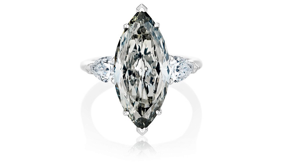 Marquise-cut diamond ring, DeBeers