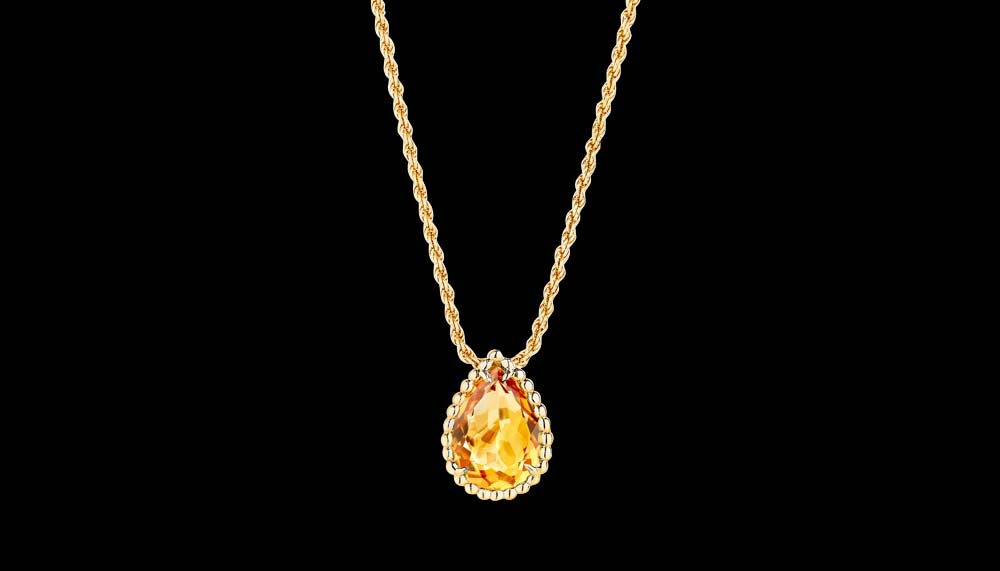 Gold citrine necklace, Boucheron Serpent Boheme collection