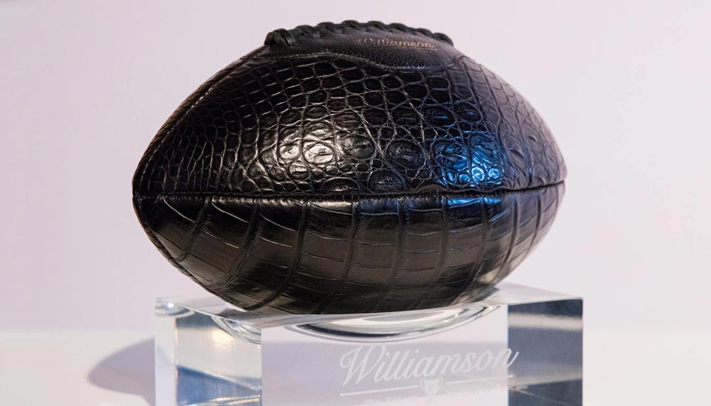 Crocodile Leather Football by Williamson
