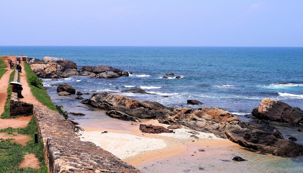 View of the sea from Galle Fort, Sri Lanka