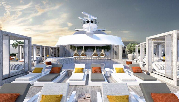 luxury cruise open deck