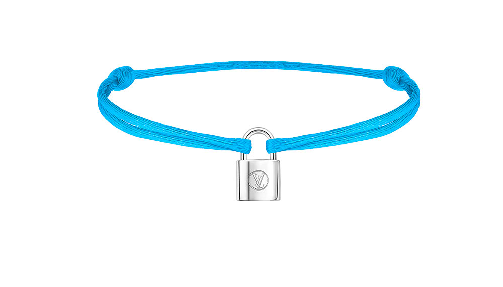 Louis Vuitton UNICEF X Virgil Abloh Lockit Bracelet Cord and Sterling Silver  Blue 1771411