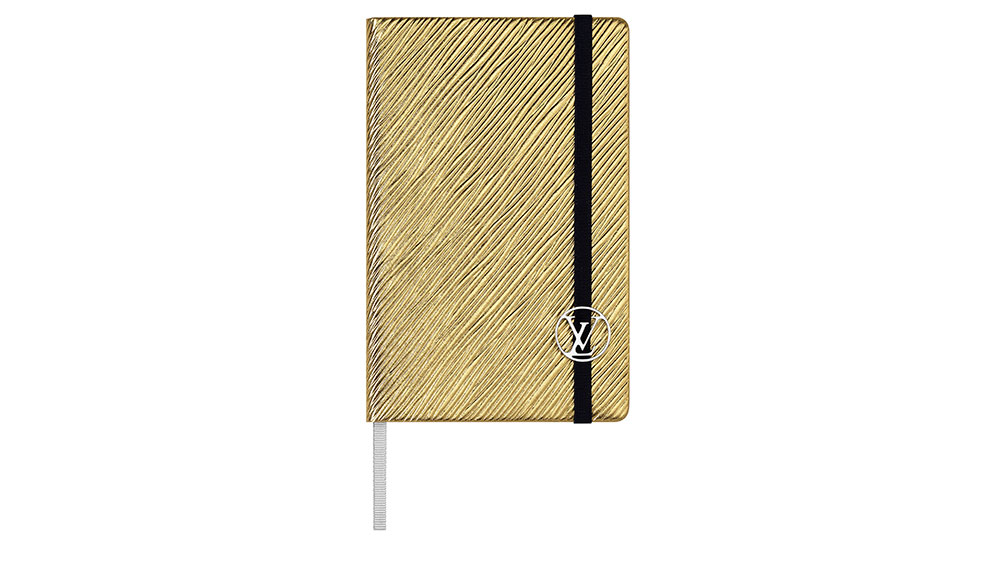 Louis Vuitton Epi Leather Notebook in gold