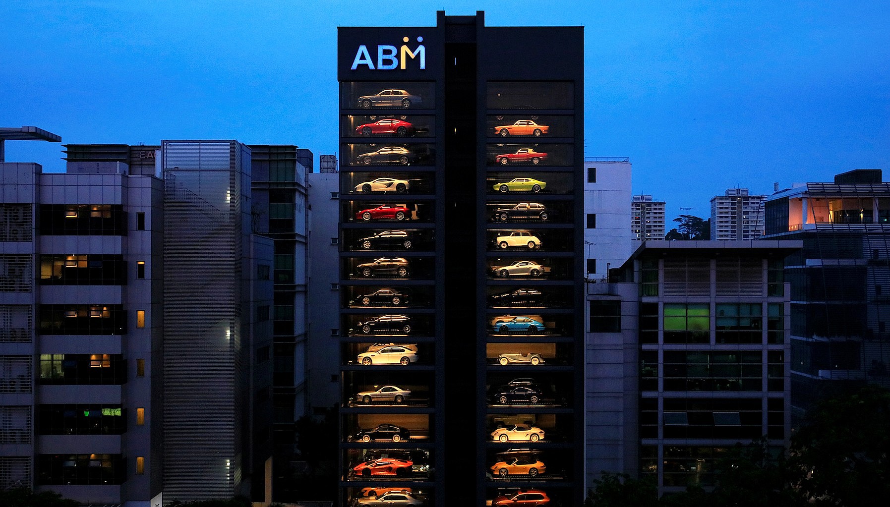 Autobahn Motors and the 15storey car vending machine in Singapore