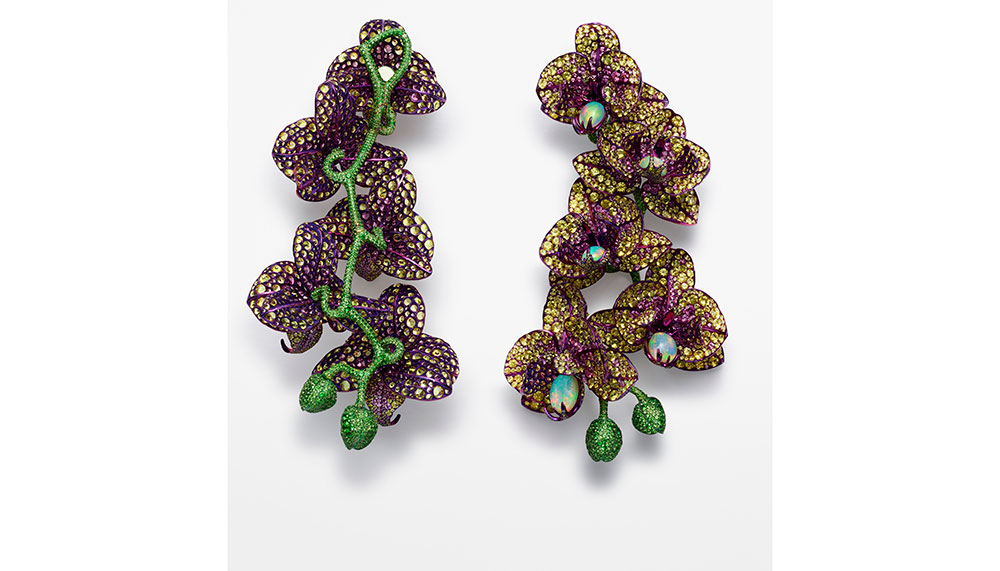 Chopard Red Carpet Collection 2018, Orchid Earrings