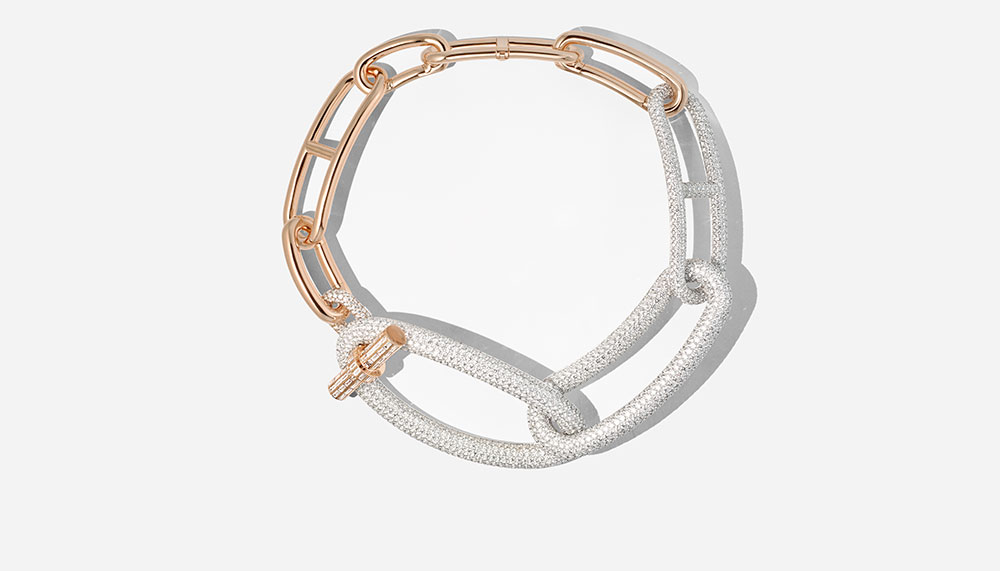 Hermes Enchainements libres fine jewellery collection, Adage Hermes Necklace