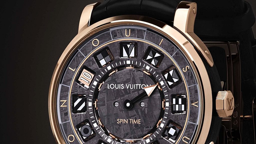 Louis Vuitton Escale Spin Time, 41 mm pink gold case, calibre LV77.