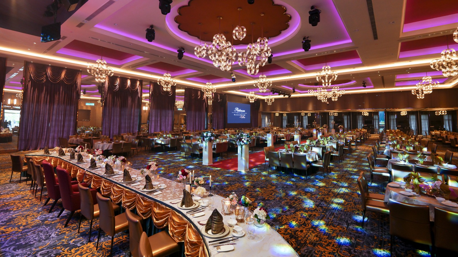 Rent The Platinum Ballroom With An Indoor Dancing Fountain And Halal