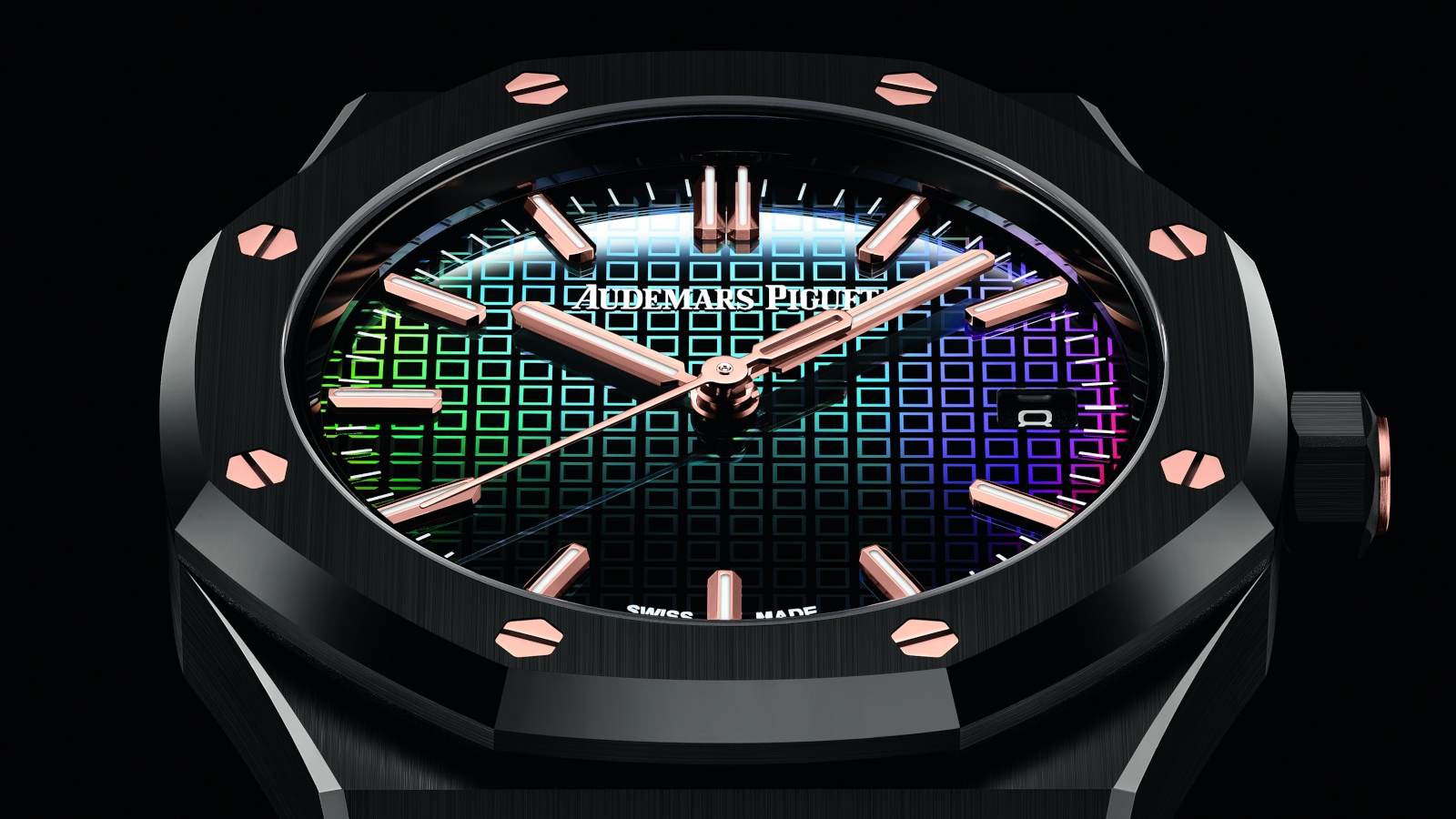 Audemars Piguet unveils a Black Ceramic Royal Oak Selfwinding timepiece  designed in collaboration with Carolina Bucci