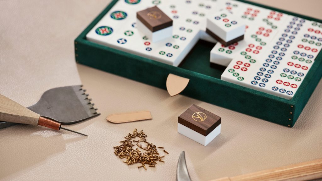 No regular mahjong set will do. These were crafted by Louis Vuitton. #China  #Leisure #LouisVuitton #ModelPeople