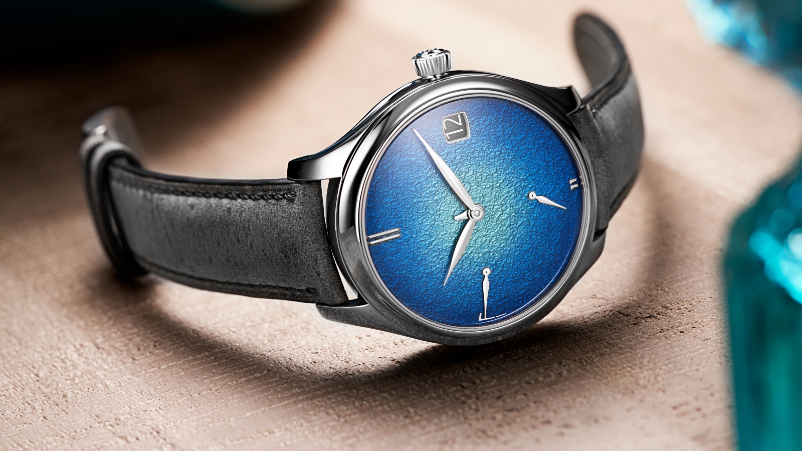 H. Moser & Cie's Endeavour Perpetual Calendar Tantalum Blue Enamel Is A ...