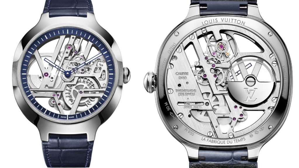 Louis Vuitton's Voyager Skeleton Timepiece Features The Maison's Iconic  Monogram