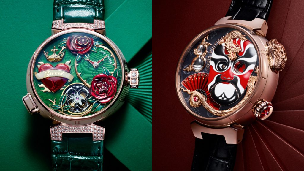 Hands-On: Louis Vuitton Tambour Opera Automata Watch With Dial Inspired By  Sichuan Bian Lian Mask