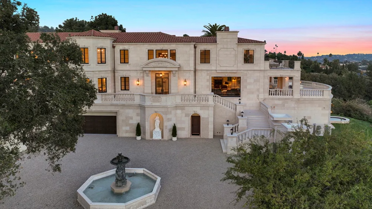 A Grand William Hefner-Designed Manse Overlooking L.A. Just Listed For ...