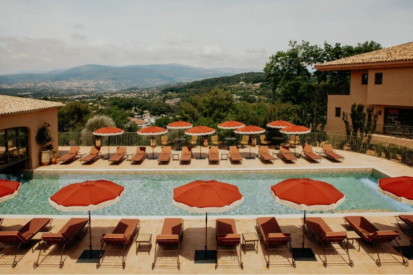 The pool at Le Mas Candille