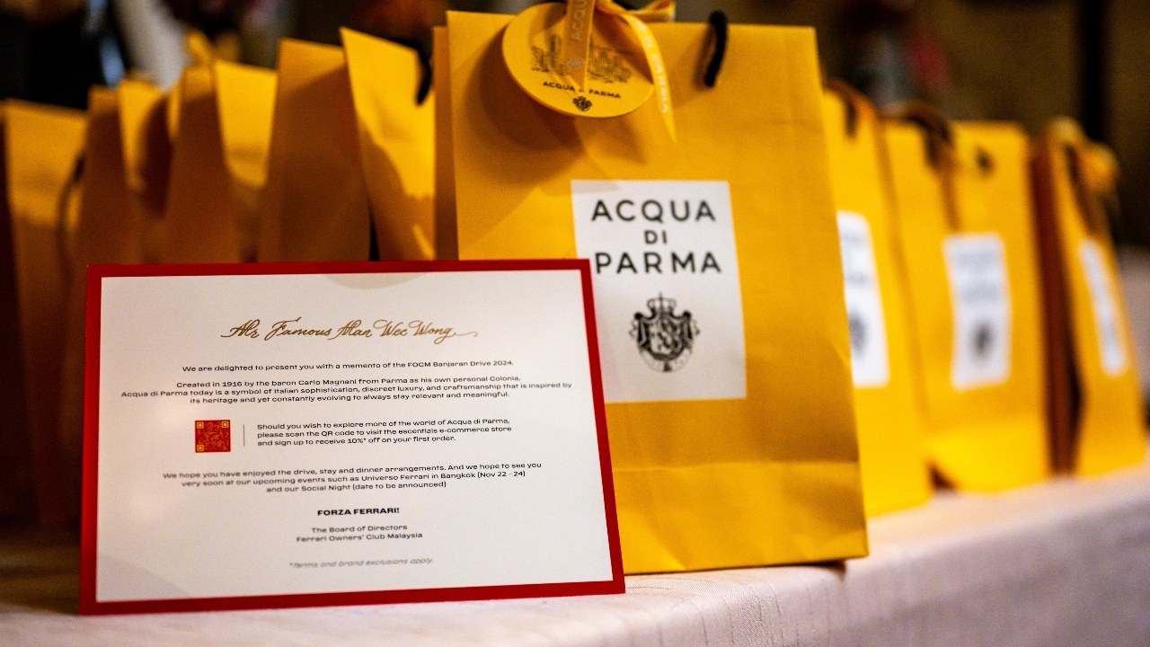 All participating FOCM members received their very own Acqua di Parma fragrance as a door gift.