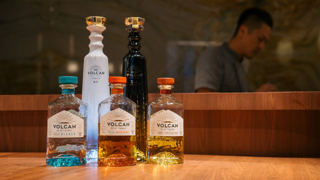 A full range of Volcan tequilas added to the experience of firsts.