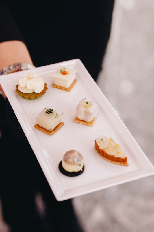 Canapés by Nathalie Gourmet Studio.