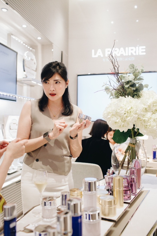 Cheryn Ho sharing valuable insights into how the cream works to enhance the skin’s luminosity and overall vitality.