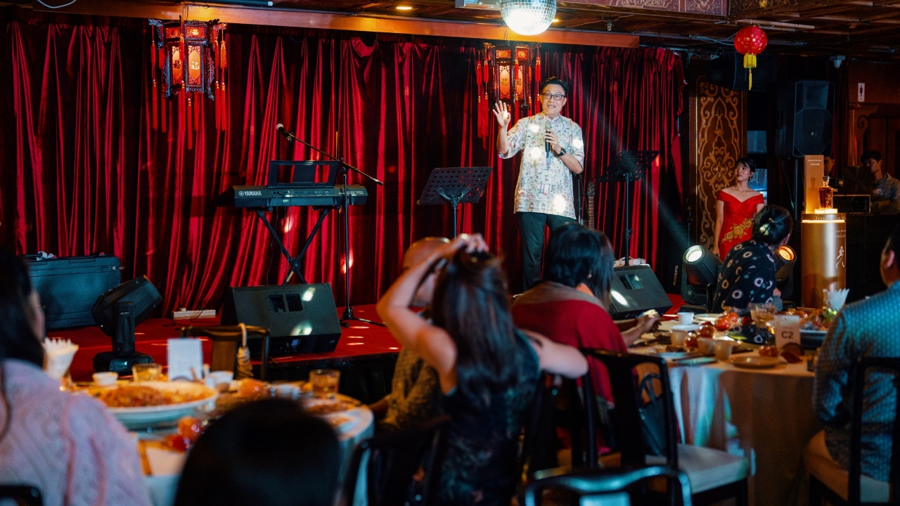 Lai Chee Hoe delivers his welcome speech.