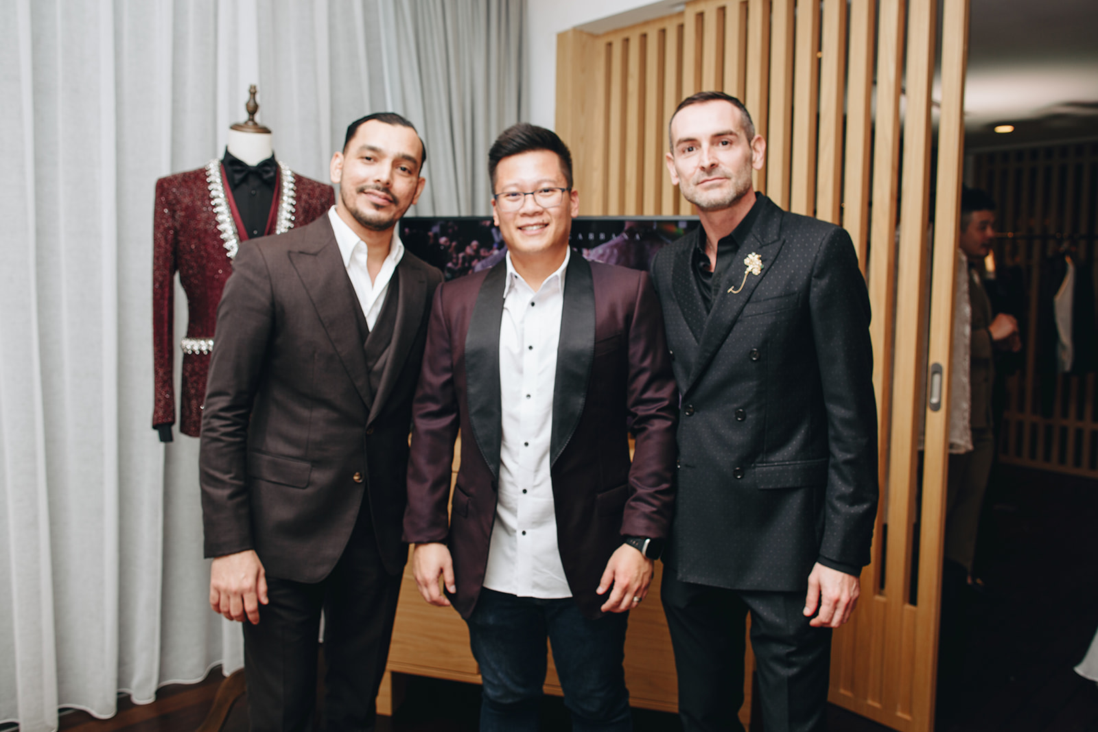 Dolce&Gabbana’s Southeast Asian Sartoria specialist Syed Azim Baharom (left) and Corrado Simioli, from Dolce&Gabbana’s Milan department for Alta Sartoria.