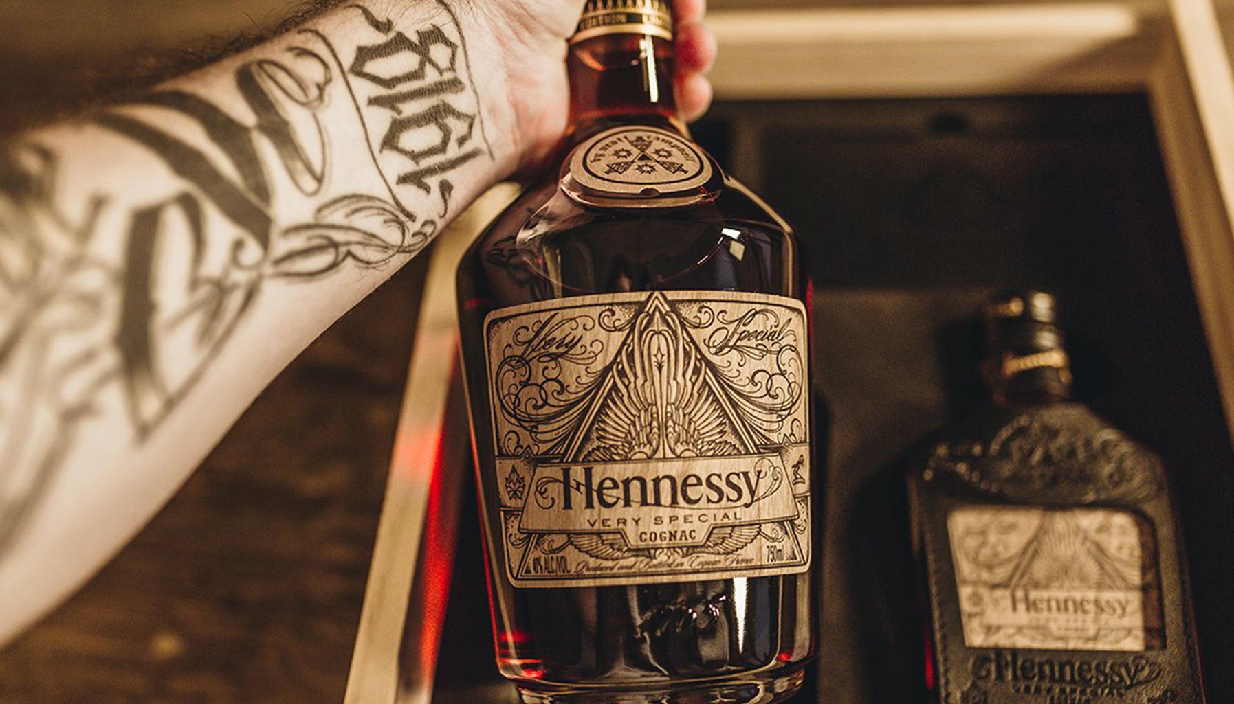 tattoo artist scott campbell adds cool ink to hennessy tattoo artist scott campbell adds cool ink to hennessy